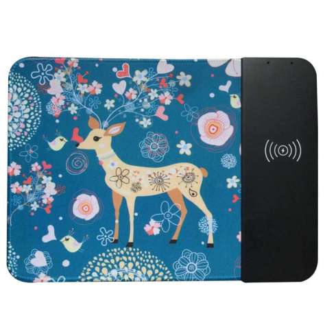 2019 New Design Wireless Charging Wireless charger Mouse pad QI Fast Charging PU Ultra-thin Mouse Pad