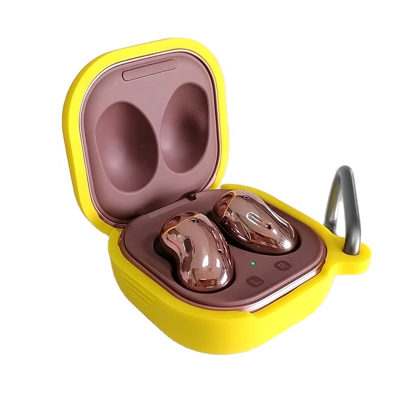 fashion colored silicone gel cover case for GALAXY buds live wireless earphone charging box case